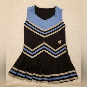 Varsity Black and Light Blue Cheerleading Dress